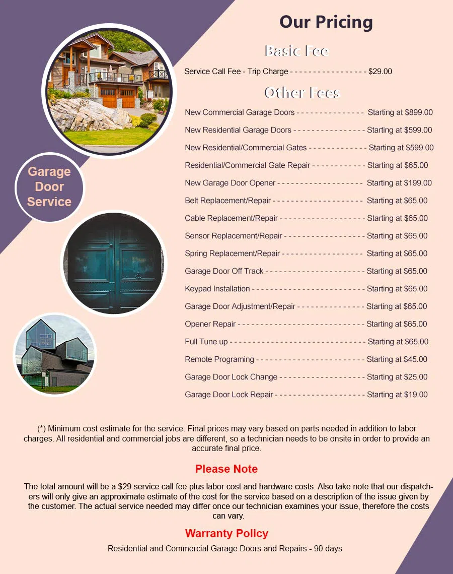 Community Garage Door Service San Jose, CA 408-355-9895